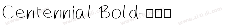 Centennial Bold字体转换